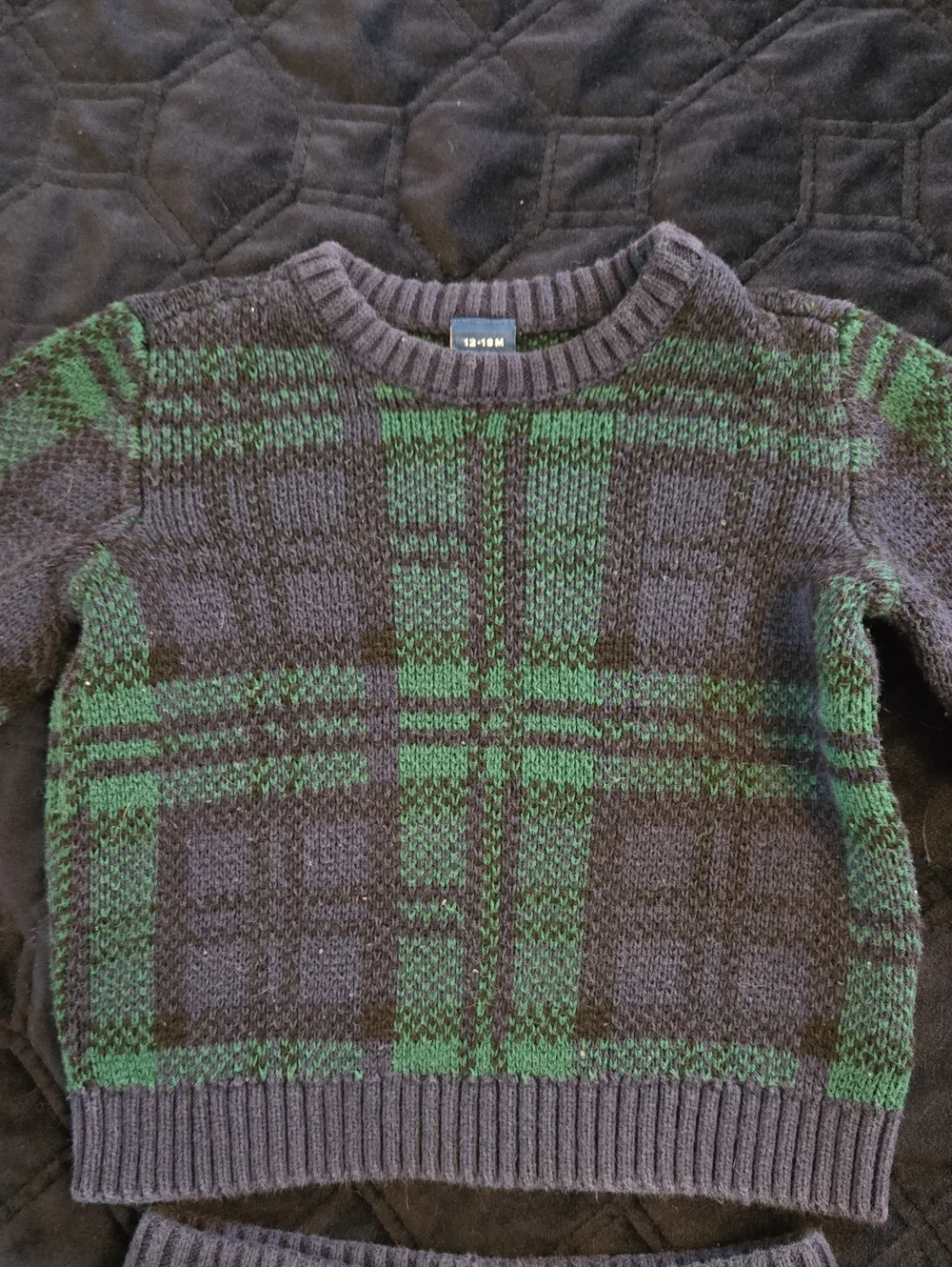 Old Navy 2 Piece Vintage Inspired Plaid Sweater Set